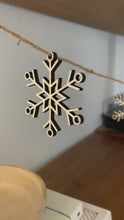 Load and play video in Gallery viewer, Snowflake Garland

