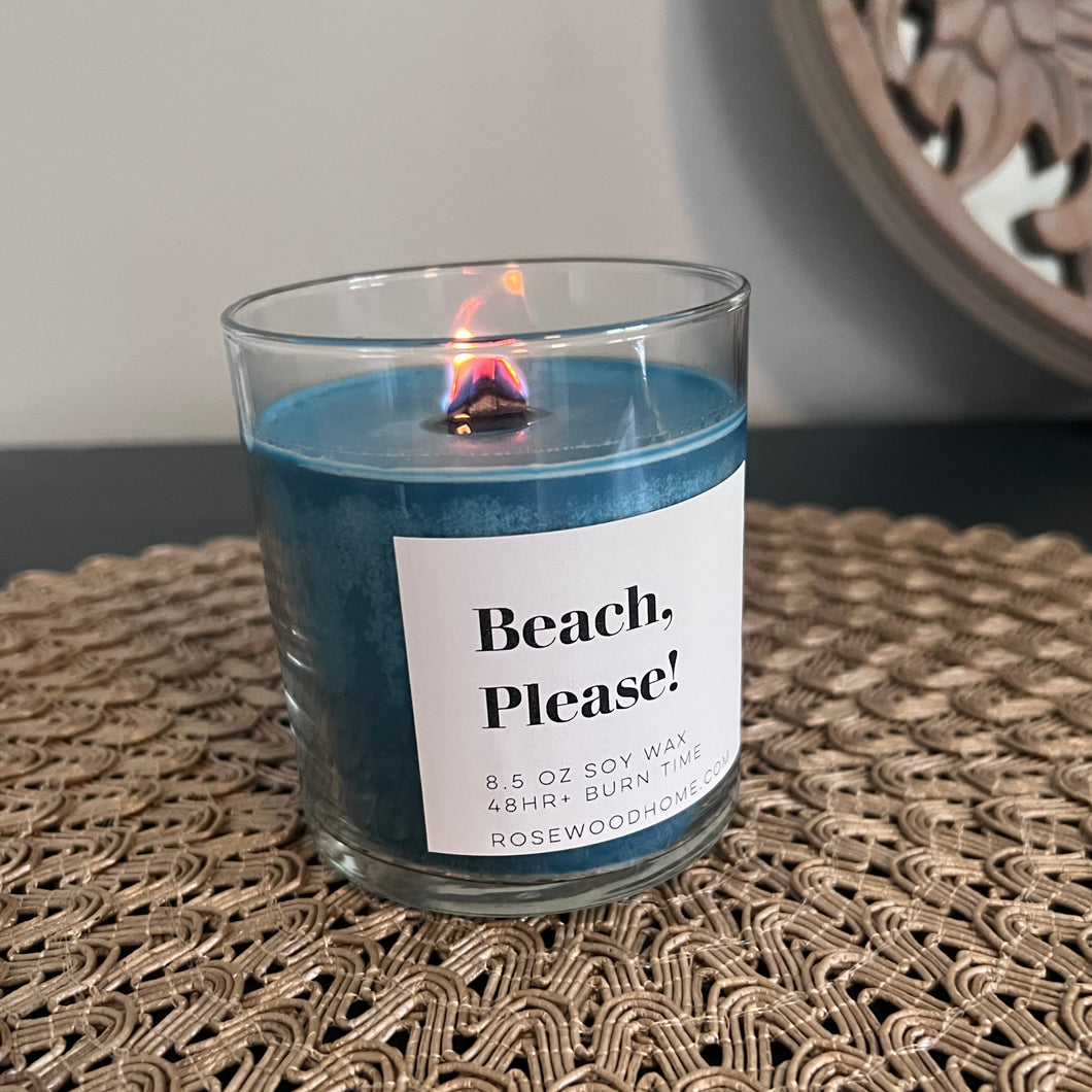 Beach, Please! Candle
