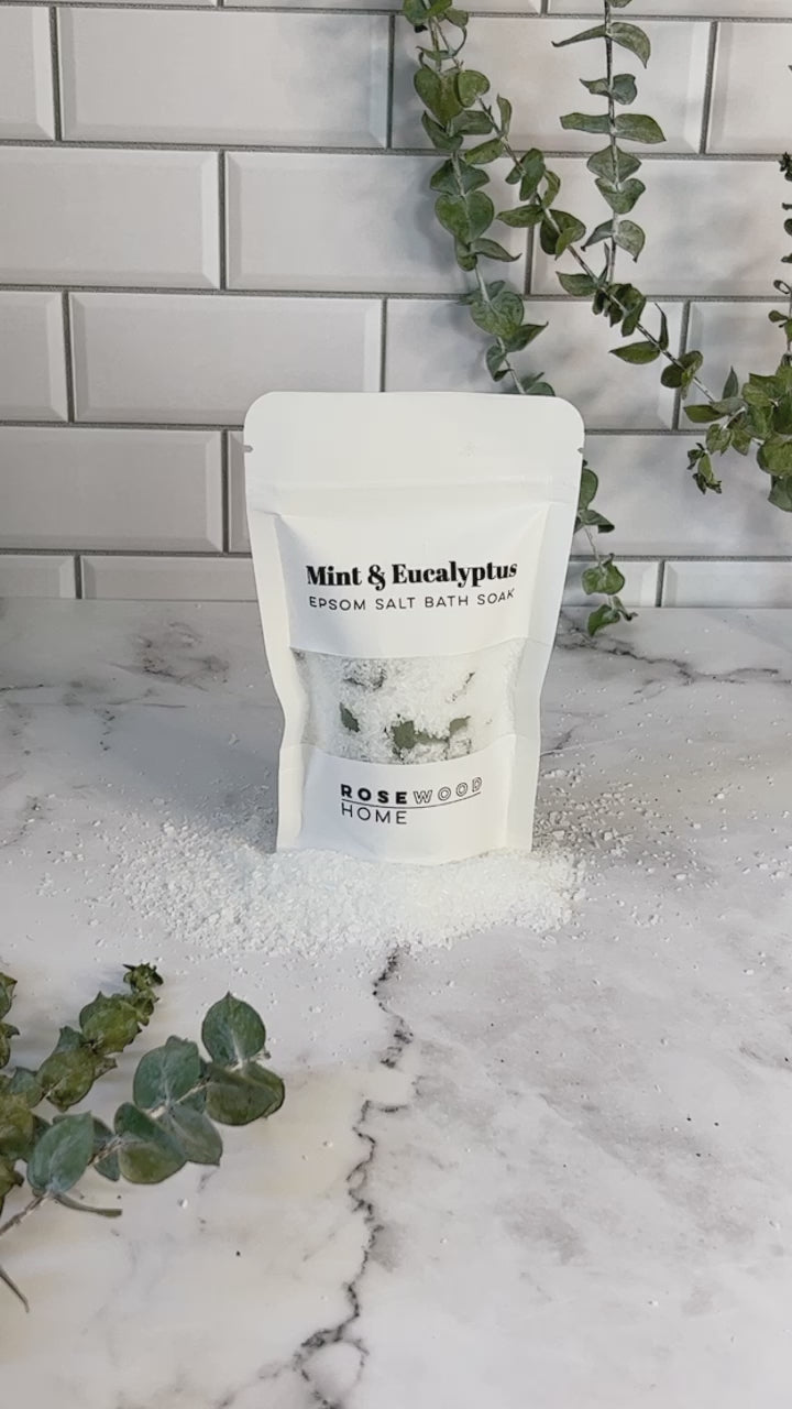 Mint & Eucalyptus Epsom Bath Salt Soak